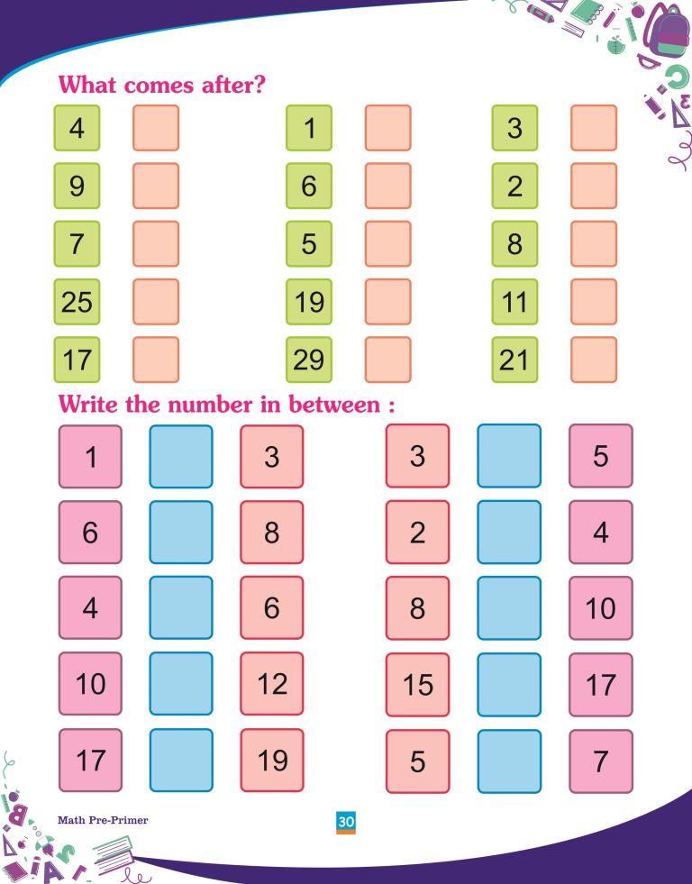 Maths Pre Primer30