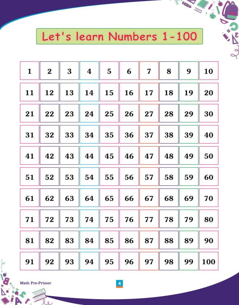 Maths Pre Primer4