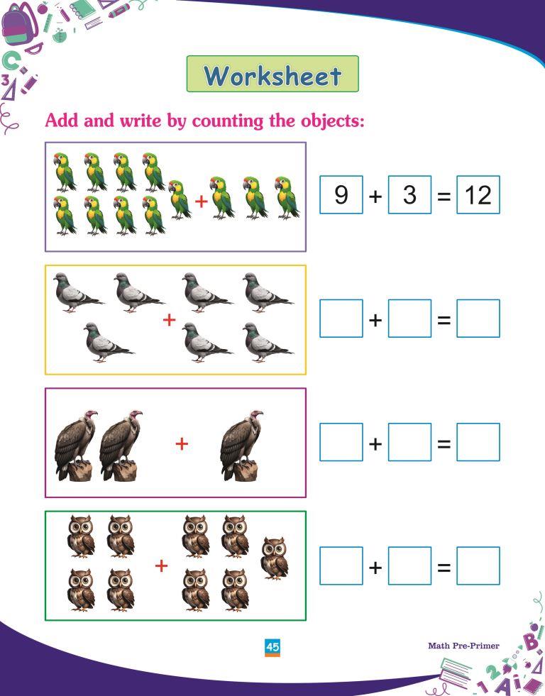 Maths Pre Primer45