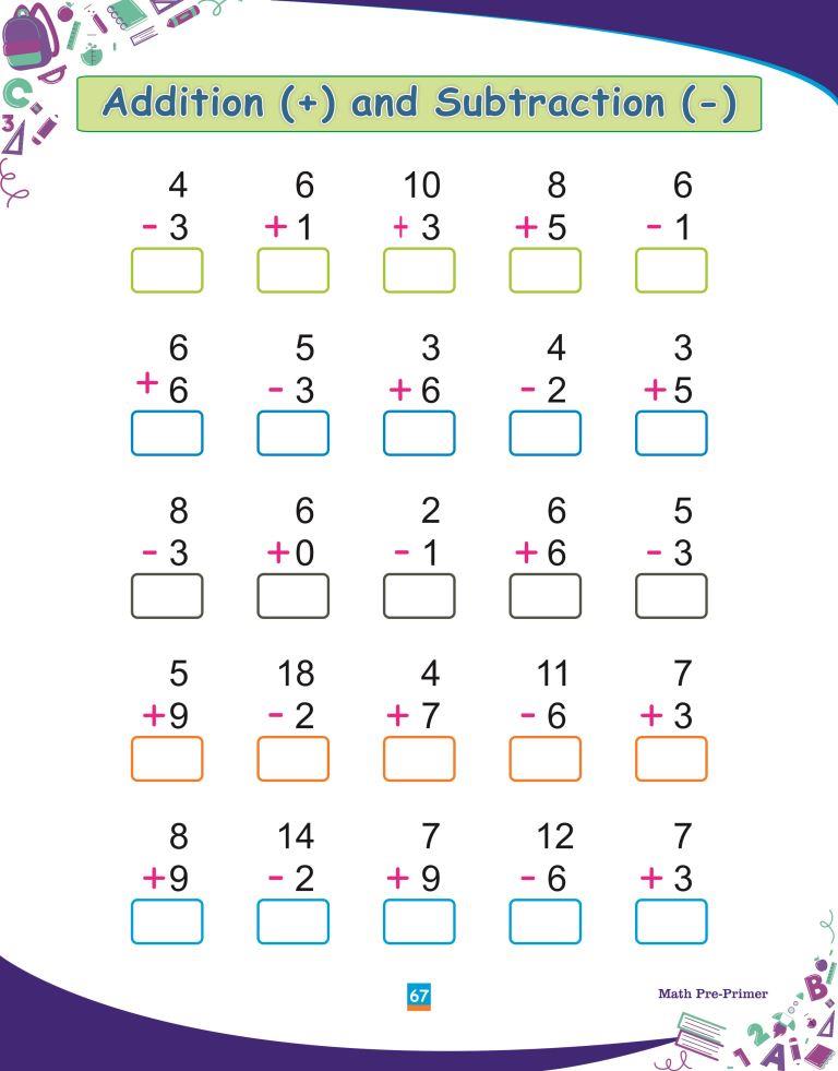 Maths Pre Primer67