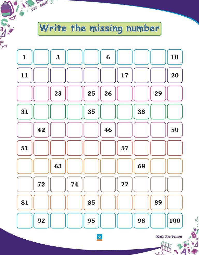 Maths Pre Primer9